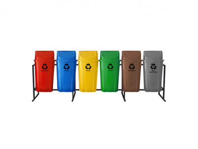06 LIXEIRA BASCULANTE COLETA SELETIVA 60 LITROS