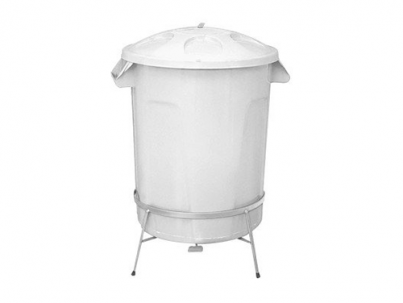 CESTO LIXO REDONDO COM PEDAL E TAMPA 100 LITROS