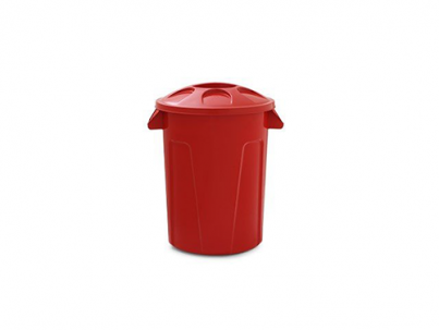 CESTO LIXO REDONDO COM TAMPA 60 LITROS