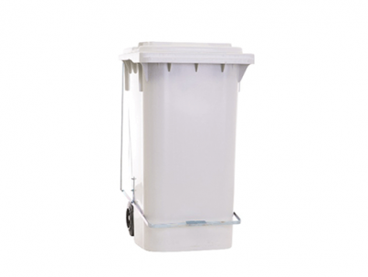 LIXEIRA COM PEDAL E RODAS 240 LITROS